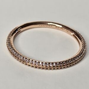 Pandora Rose Gold Sparkling Ring